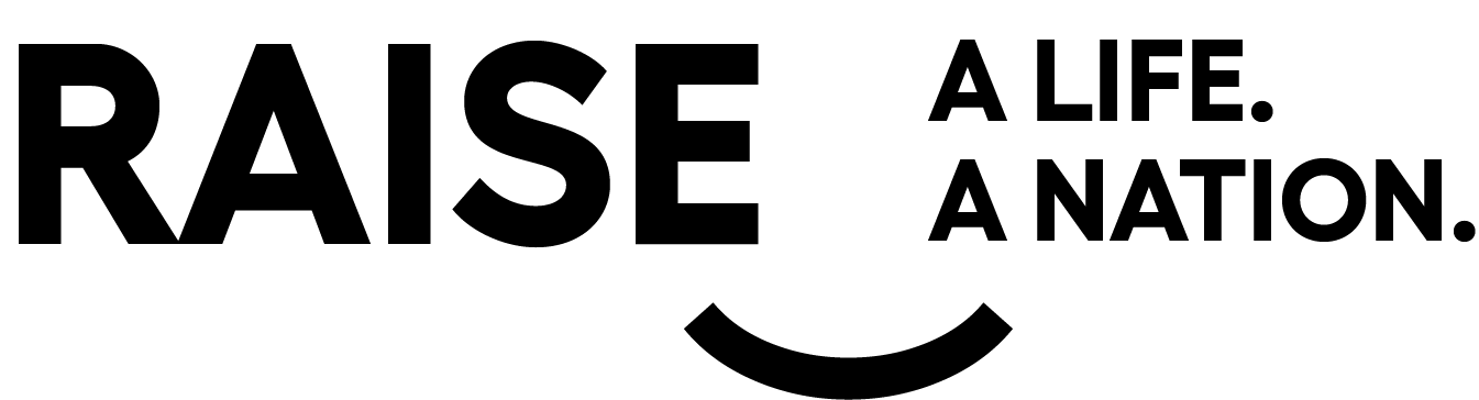Raise a life, raise a nation logo